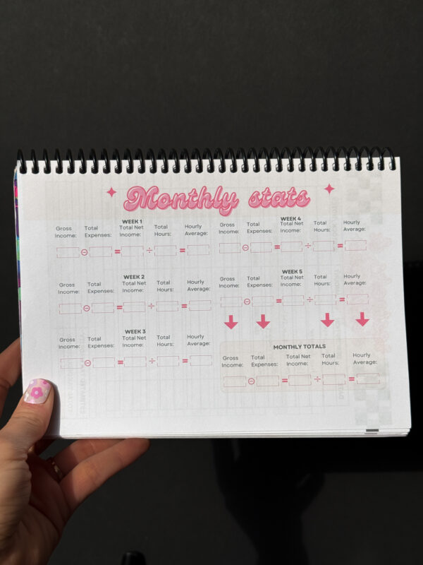 Dancer Club & Cash Tracker: The XL 6-Month Dancer Planner in Puss Pink 🩷 - Image 5